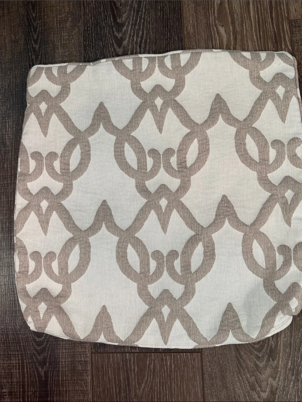 Beige and Tan 18x18 Throw Pillow Covers - Set of 2